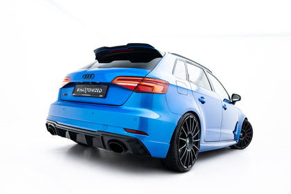 Maxton spoiler cap til Audi RS3 Sportback 8V / 8V Facelift – blank sort – billede 4 af 6