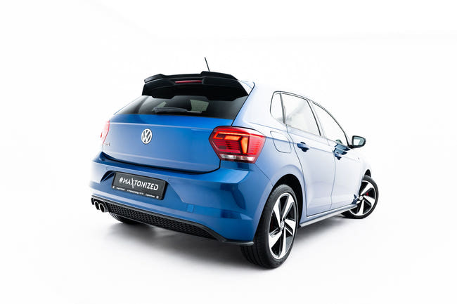 Maxton Spoiler Extension VW Polo Mk6 Gti - Gloss Black