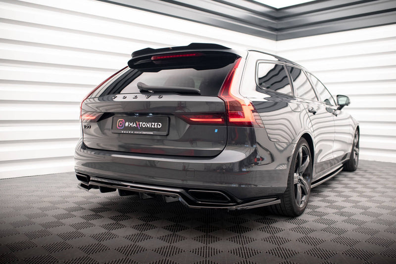 Maxton spoiler cap til Volvo V90 R-Design Mk2 – blank sort – billede 2 af 5