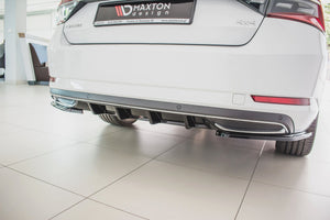 Maxton rear valance til Skoda Superb Liftback / Combi Mk3 Facelift – blank sort – billede 4 af 7