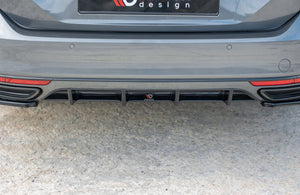 Maxton rear valance til Volkswagen Passat R-Line B8 – blank sort – billede 1 af 5
