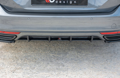 Maxton rear valance til Volkswagen Passat R-Line B8 – blank sort – billede 1 af 5