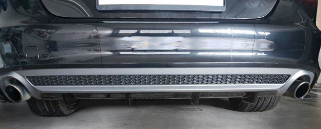 Maxton rear valance til Audi A7 S-Line C7 – blank sort – billede 1 af 4