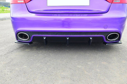 Maxton rear valance til Audi RS5 Mk1 (8T) Facelift – blank sort – billede 1 af 6