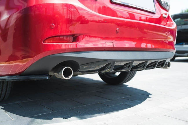 Maxton rear valance til Mazda 6 GJ (Mk3) Facelift – blank sort – billede 1 af 5