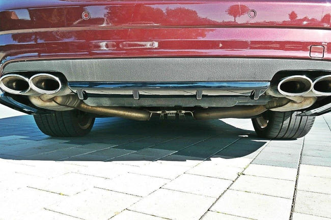 Maxton rear valance til Mercedes CLS C219 55AMG – blank sort – billede 2 af 5