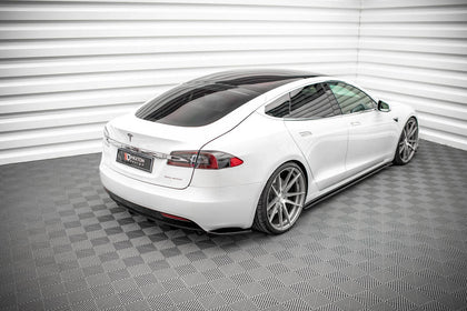 Maxton Rear Valance Tesla Model S Facelift - Gloss Black