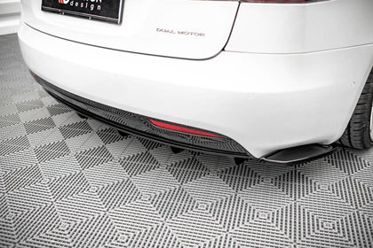 Maxton Rear Valance Tesla Model S Facelift - Gloss Black