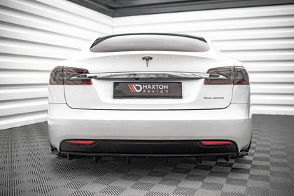 Maxton Rear Valance Tesla Model S Facelift - Gloss Black