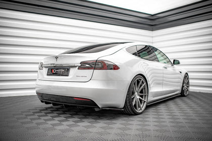 Maxton Rear Valance Tesla Model S Facelift - Gloss Black