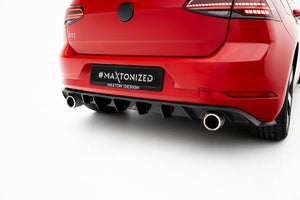 Maxton rear valance til Volkswagen Golf Mk7 GTI Facelift – blank sort – billede 1 af 5