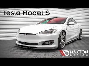 Maxton Side Skirts Diffusers Tesla Model S Facelift - Gloss Black - video