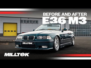 Lydprøve: Milltek endrør til Udstødningssystem Med OEM+ Enkeltvæggede Polerede 70 mm Enderør Til BMW 3 Serie E36 325i og 328i