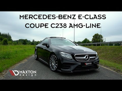Maxton sideskørter til Mercedes-Benz E-Class W213 Coupe (C238) / Cabriolet (A238) AMG-Line / 53 AMG – blank sort – video
