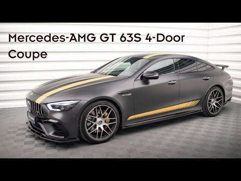 Maxton sideskørter til Mercedes-AMG GT 63S 4-Door Coupe X290 – blank sort – video