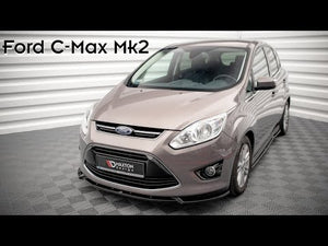 Maxton rear splitter til Ford C-Max Mk2 – blank sort – video