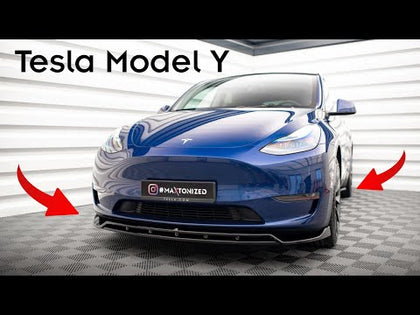 Maxton Side Skirts Diffusers V.1 Tesla Model Y - Gloss Black - video