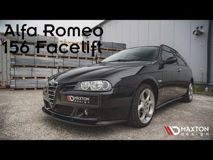 Maxton sideskørter til Alfa Romeo 156 Facelift – blank sort – video