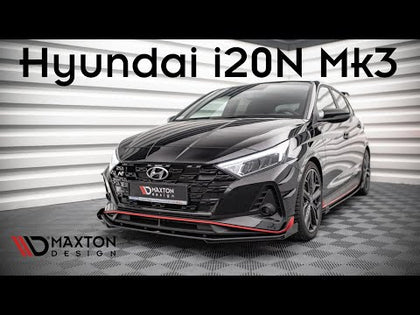 Maxton sideskørter til Hyundai I20 N Mk3 – blank sort – video