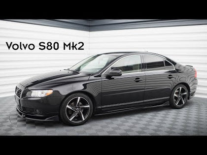 Maxton Side Skirts Diffusers Volvo S80 MK2 - Gloss Black - video
