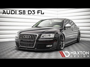 Maxton rear splitter til Audi S8 D3 – blank sort – video
