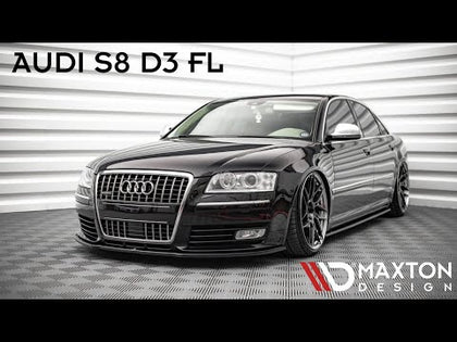 Maxton rear splitter til Audi S8 D3 – blank sort – video