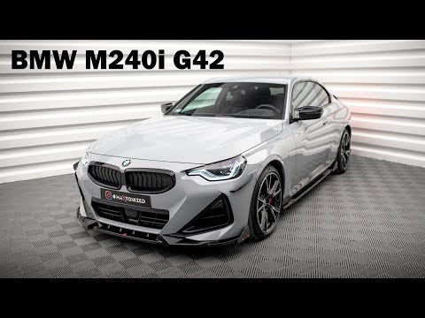 Maxton sideskørter til BMW 2 Coupe M-Pack / M240i G42 – blank sort – video
