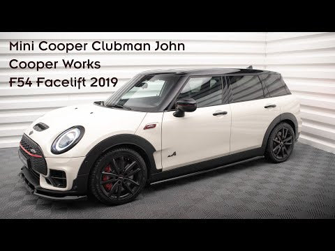 Maxton Side Skirts Diffusers Mini Cooper Clubman John Cooper Works F54 Facelift - Gloss Black - video