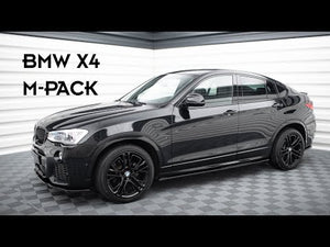 Maxton sideskørter til BMW X4 M-Pack F26 – blank sort – video