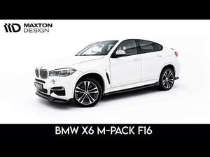 Maxton sideskørter til BMW X6 M-Pack F16 – blank sort – video