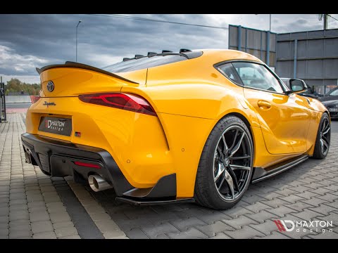 Maxton sideskørter til Toyota Supra Mk5 – blank sort – video