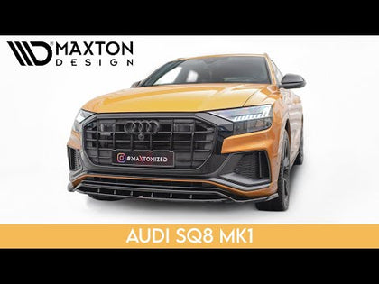 Maxton frontsplitter til Audi Q8 S-line / SQ8 Mk1 – blank sort – video