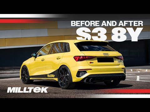 Lydprøve: Milltek endrør til Audi S3 2.0 TFSI Quattro Sedan 310 hk 8Y