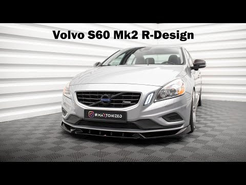 Maxton side splitters til Volvo S60 Mk2 – blank sort – video
