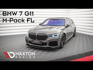 Maxton frontsplitter til BMW 7 M-Pack G11 / G12 Facelift – blank sort – video