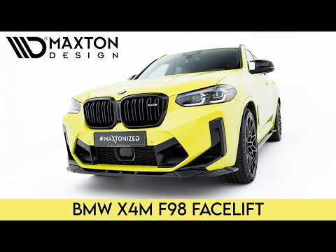 Maxton spoiler cap til BMW X4 M F98 Facelift – blank sort – video