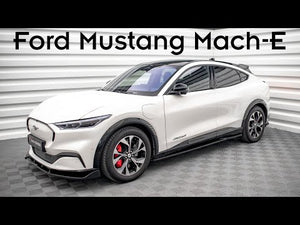 Maxton frontsplitter til Ford Mustang Mach-E Mk1 – blank sort – video