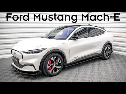 Maxton frontsplitter til Ford Mustang Mach-E Mk1 – blank sort – video
