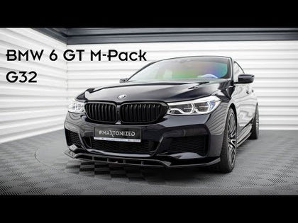 Maxton rear splitter til BMW 6 GT G32 M-Pack – blank sort – video