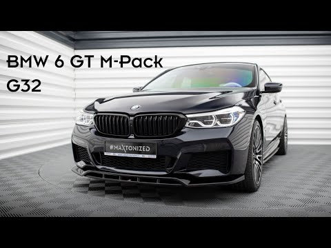 Maxton rear splitter til BMW 6 GT G32 M-Pack – blank sort – video