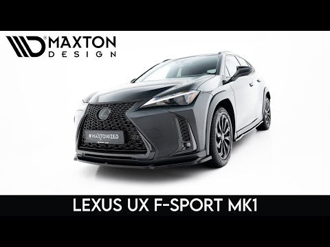 Maxton spoiler cap til Lexus UX F-Sport Mk1 – blank sort – video