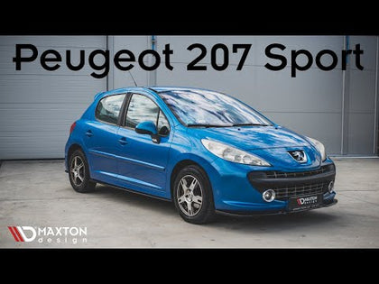 Maxton sideskørter til Peugeot 207 Sport – blank sort – video