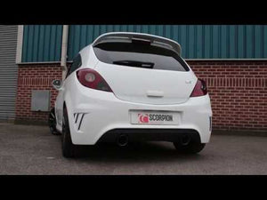 Scorpion cat-back udstødning til Opel Corsa D VXR Nurburgring, video