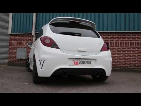 Scorpion cat-back udstødning til Opel Corsa D VXR Nurburgring, video