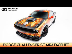 Maxton rear splitter til Dodge Challenger GT Mk3 Facelift – blank sort – video