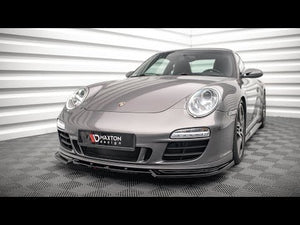 Maxton frontsplitter til Porsche 911 Carrera GTS 997 Facelift – blank sort – video