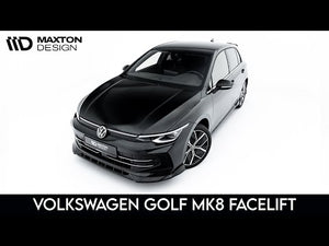 Maxton spoiler cap til Volkswagen Golf Hatchback GTE  / R-Line / Standard Mk8 / Mk8 Facelift – blank sort – video