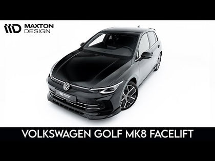 Maxton spoiler cap til Volkswagen Golf Hatchback GTE  / R-Line / Standard Mk8 / Mk8 Facelift – blank sort – video