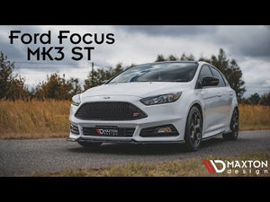 Maxton sideskørter til Ford Focus ST Mk3 – blank sort – video