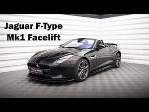 Maxton Side Skirts Diffusers Jaguar F-Type - Gloss Black - video